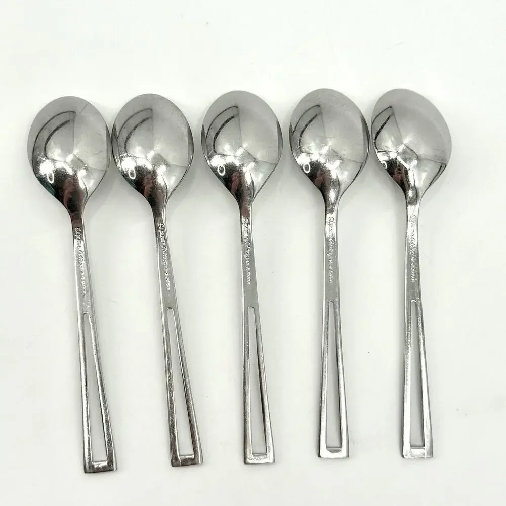 Supreme Cutlery Aperto Stainless Steel Teaspoons Set Of 5 Japan 6 inch